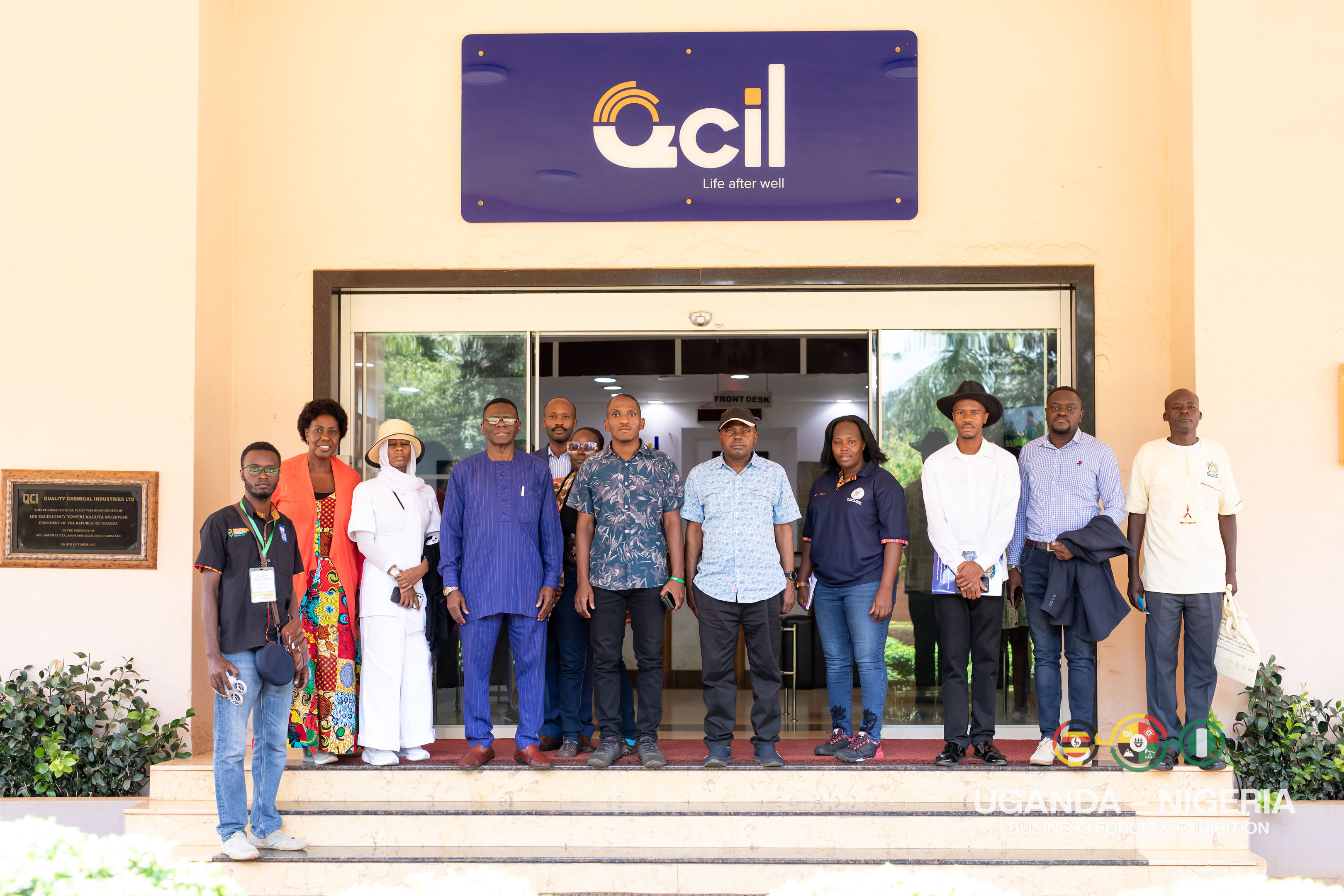 On a field trip to Quality Chemical Industries Limited in Kampala, Uganda