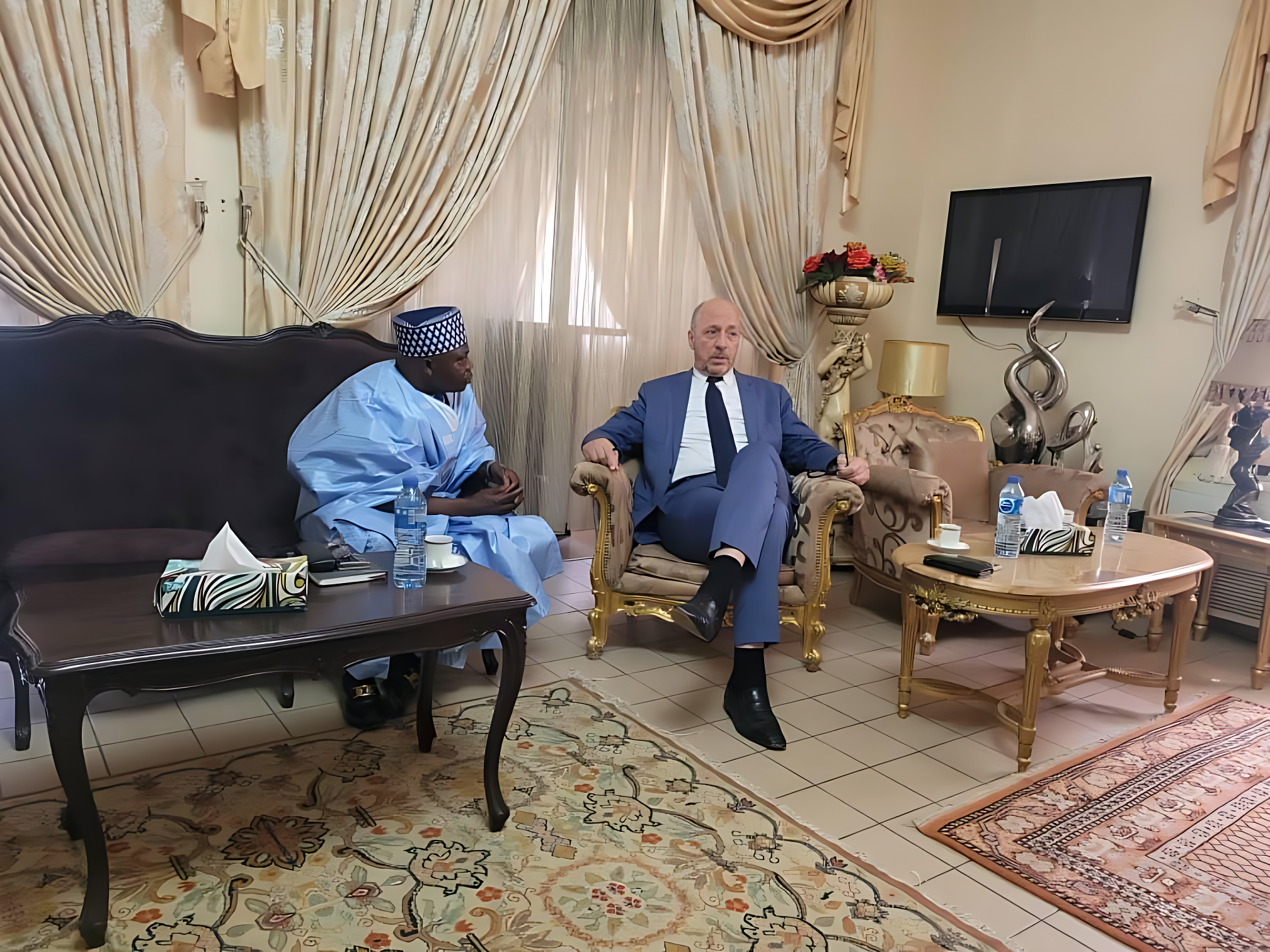 The Chairman/CEO of The Hawaz Group with Tunisian Ambassador to Nigeria